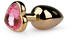 EasyToys Metal Butt Plug Heart Crystal