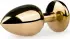 EasyToys Metal Butt Plug Crystal gold/silver S