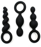 Satisfyer Booty Call - Analplug-Set (schwarz, 3-teilig)