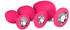 EasyToys Anal Collection Diamond Plug Pink S/M/L Set
