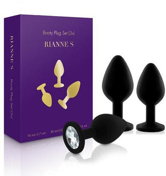 Rianne S Booty Plug Set 3 sizes (black)