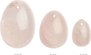 La Gemmes Yoni Egg Set Jade (L-M-S) rose Quartz