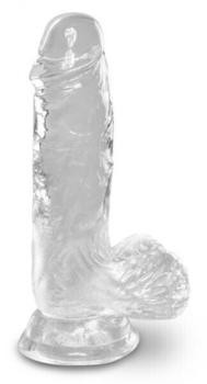 Pipedream King Cock Clear 5" with Balls