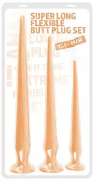 You2Toys Super Long Anal Plug Set flesh