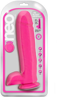 Blush Neo 11 Inch Dual Density Dildo Neon Pink - 27,9 cm