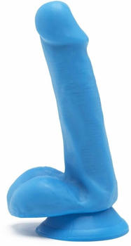 ToyJoy Happy Dicks Dildo w. Balls Blue 15 cm