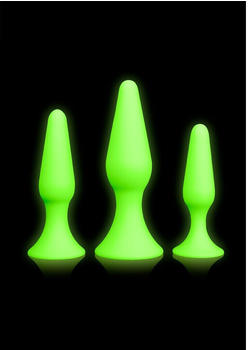 Ouch! Butt Plug Set - Glow in the Dark