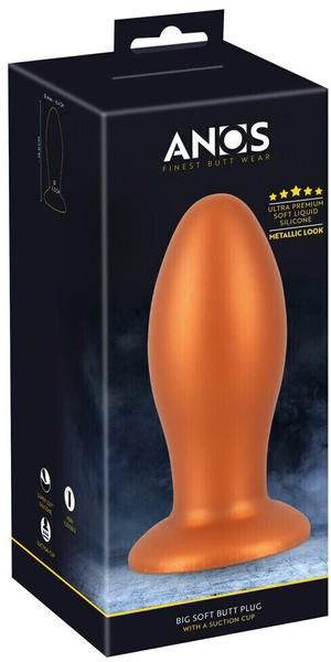 ANOS ANOS Big soft butt plug with suction cup Ø 6,4 cm