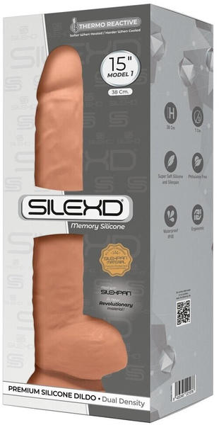 SILEXD Premium Silicone Dildo Model 1 38 cm