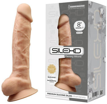SILEXD Dual Density Silicone Dildo Model 1 Flesh (20,5 cm)