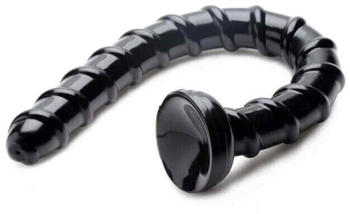 Hosed Hosed Spiral Anal Snake Black 3,8 cm
