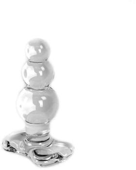 Kiotos Glass Dildo Clear Butt Plug Balls 3,6 cm