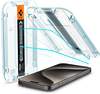 Spigen AGL06872, Spigen Glass tR EZ Fit 2 Pack Transparency iPhone 15 Pro Max