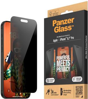 PanzerGlass PanzerGlass Privacy Apple iPhone 15 Pro Max mit Einbaurahmen