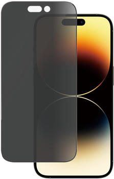 PanzerGlass Gehärtetes Glas für das gesamte Display PanzerGlass Ultra-Wide Fit Privacy für iPhone 14 Pro, Getönte mit schwarzer Rahmen
