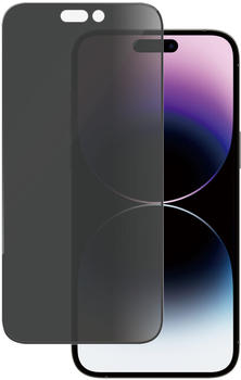 PanzerGlass Gehärtetes Glas für das gesamte Display PanzerGlass Ultra-Wide Fit Privacy für iPhone 14 Pro Max, Getönte mit schwarzer Rahmen