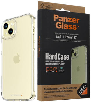 PanzerGlass Antibakterielle Schutzhülle PanzerGlass HardCase für Apple iPhone 15 Plus, Transparent