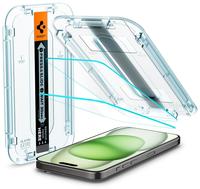 Spigen AGL06883, Spigen Glass tR EZ Fit 2 Pack - transparency - iPhone 16/15 Plus