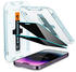 Spigen Glas.tR EZ Fit Sichtschutz Schutzfolie kompatibel mit iPhone 14 Pro Max, 2 Stück, Privacy Schutz, Kratzfest, 9H Härte Folie