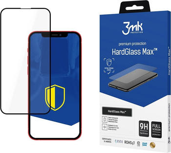 3mk HardGlass Max for iPhone 8 black frame (iPhone 8), Smartphone Schutzfolie