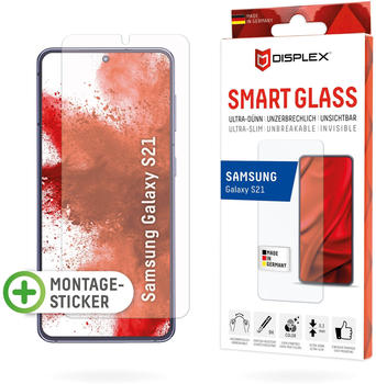 Displex Smart Glass, Displayschutzfolie (1 Stück, Galaxy S21), Smartphone Schutzfolie