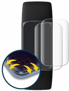 BROTECT 2x Flex Full-Cover Schutzfolie für Fitbit Charge 5 Full-Screen 3D Curved Transparent