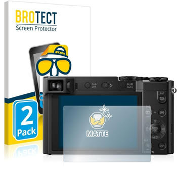 BROTECT 2x für Panasonic Lumix DMC-TZ101 Folie Matt Entspiegelt