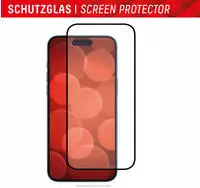 Displex Displayschutzglas "Real Glass FC" f&uuml;r Apple iPhone 15;Apple iPhone 15 Pro