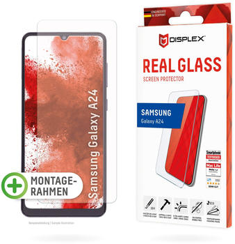 Displex Real Glass (1 Stück, Galaxy A24), Smartphone Schutzfolie