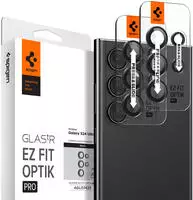 Spigen AGL07425, Spigen Glass tR EZ Fit Optik Pro 2 Pack - black - Samsung Galaxy S24