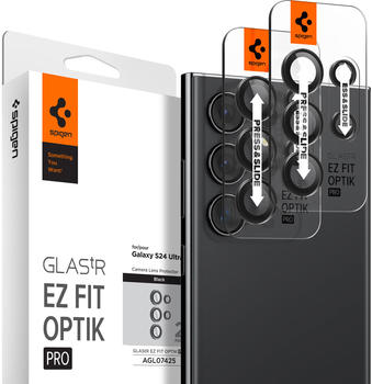 Spigen Glass tR EZ Fit Optik Pro 2 Pack Black (Galaxy S24 Ultra)