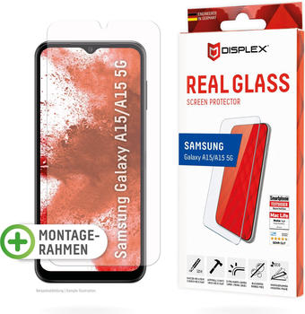 Displex Real Glass, 2D Panzerglas (Galaxy A15), Smartphone Schutzfolie