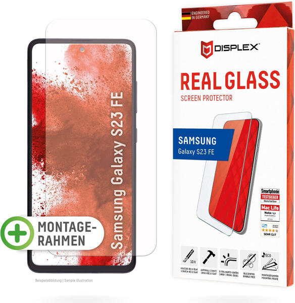 Displex Real Glass, 2D Panzerglas (Galaxy S23 FE), Smartphone Schutzfolie