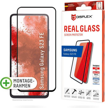 Displex Real Glass, Full Cover Panzerglas (Galaxy S23 FE), Smartphone Schutzfolie