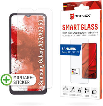 Displex Smart Glass, Displayschutzfolie (1 Stück, Galaxy A23, Galaxy A23 5G), Smartphone Schutzfolie