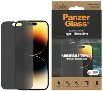 PanzerGlass Classic Fit Privacy (1 Stück, iPhone 14 Pro)