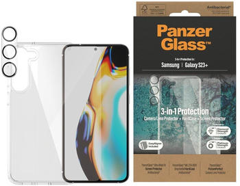 PanzerGlass Bundle Hard Case+Glass (Galaxy S23+), Smartphone Hülle, Transparent