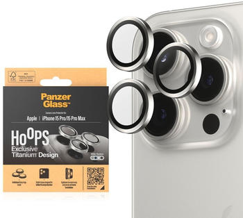 PanzerGlass Hoops Camera Lens Protector, Weiteres Smartphone Zubehör, Transparent, Weiss