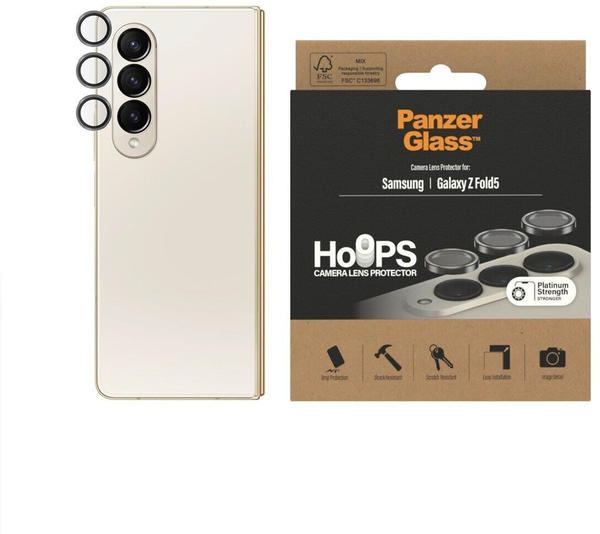 PanzerGlass Hoops Camera Lens Protector für Samsung Galaxy Z Fold 5 (für Galaxy Z Fold 5), Smartphone Schutzfolie