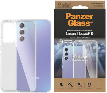 PanzerGlass HardCase für Samsung A34 5G A346 Antibacterial Military grade clear 0444, Smartphone Hülle, Transparent