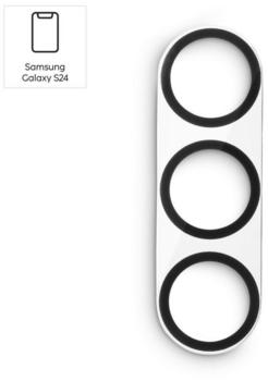 Hama 219953 Kameraobjektivschutz gehärtetes Glas für Samsung Galaxy S24 Break resistant, Schlagfest, Schlagfest, Kratzresistent, Splitterfrei