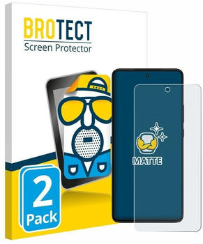 BROTECT 2x Schutzfolie für Motorola Moto G84 Folie Matt Entspiegelt