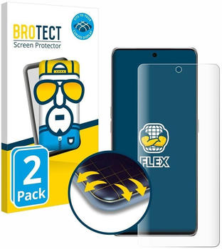 BROTECT 2x Flex Full-Screen Schutzfolie für Oppo Find X7 Ultra Full-Screen 3D Curved Transparent