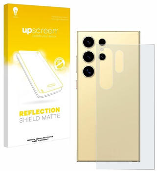 upscreen Schutzfolie für Samsung Galaxy S24 Ultra (Rückseite) Folie Matt Entspiegelt Anti-Reflex