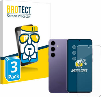 BROTECT 3852855 AirGlass Panzerglasfolie (3 St&uuml;ck, Galaxy S24), Smartphone Schutzfolie