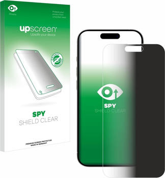 upscreen 3549370 Spy Shield Blickschutzfolie (1 Stück, iPhone 15 Pro Max), Smartphone Schutzfolie