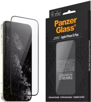 PanzerGlass Ceramic Protection f. iPhone 15 Plus Ultra-Wide F.