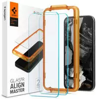 Spigen AGL07464, Spigen Glass tR AlignMaster 2 Pack - Google Pixel 8a