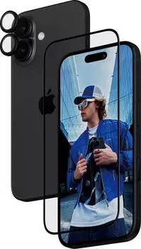 PanzerGlass 2-in-1 Set iPhone 24 6.1" (1 St&uuml;ck, iPhone 16), Smartphone Schutzfolie, Transparent