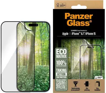 PanzerGlass Matrix (1 St&uuml;ck, iPhone 16), Smartphone Schutzfolie, Transparent